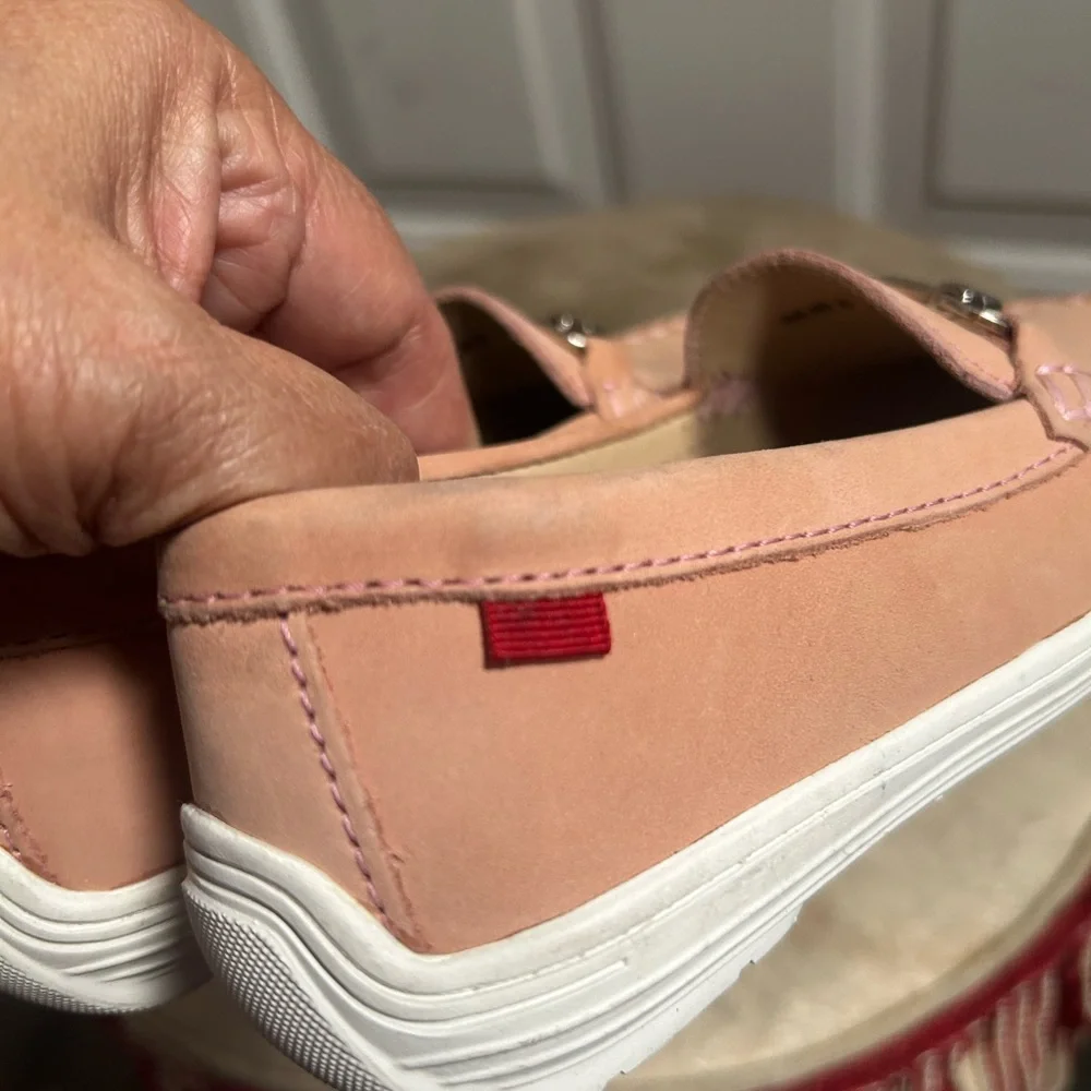 Marc Joseph New York Leather Loafer in Dusty Pink Sz 13.5